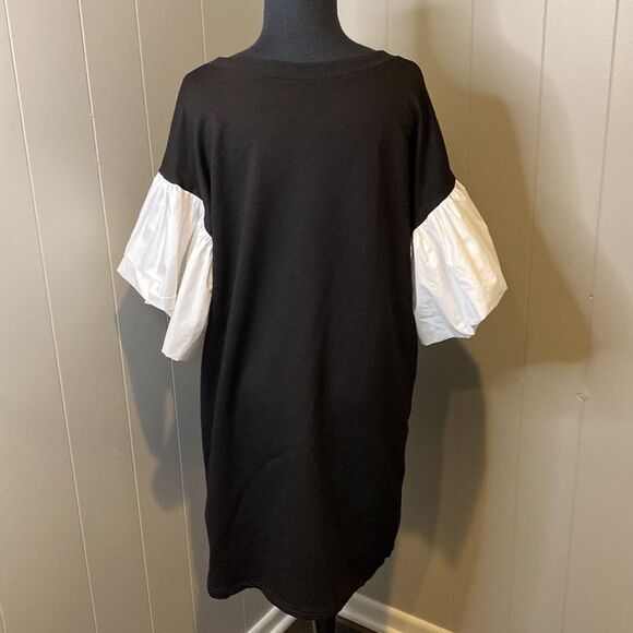 NWT Gracia Small Midi Dress Short Ruffle Sleeves - Picture 4 of 5